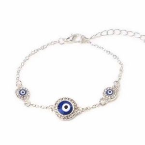 Evil eye silver bracelet